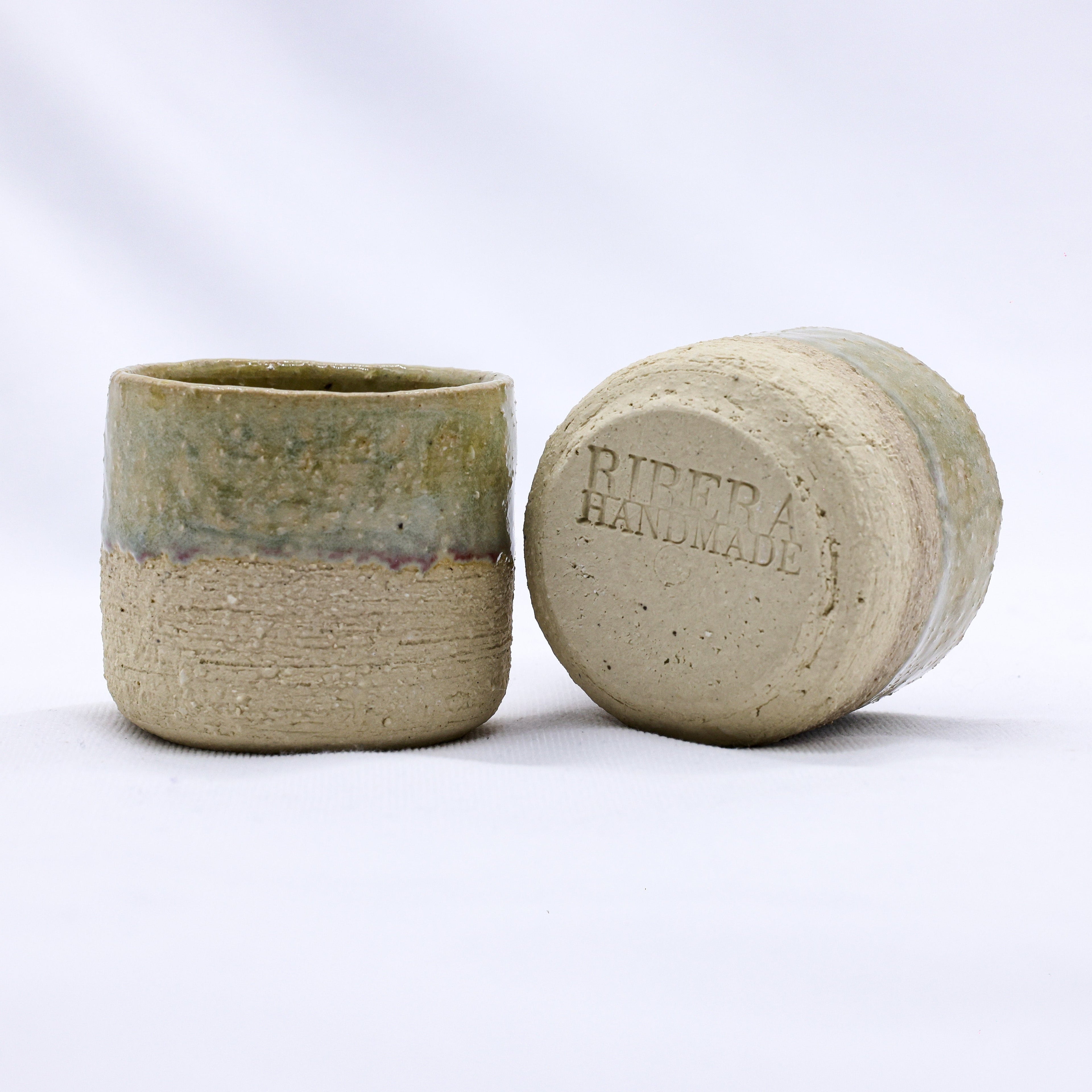 Beige Picollo Handmade Ceramic Milled Stoneware Espresso Mug